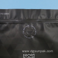 Customized black matte ziplock plastic packaging bags